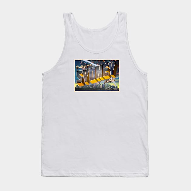 Asplenia Studios "Greetings from Sydney!" Tank Top by AspleniaStudios